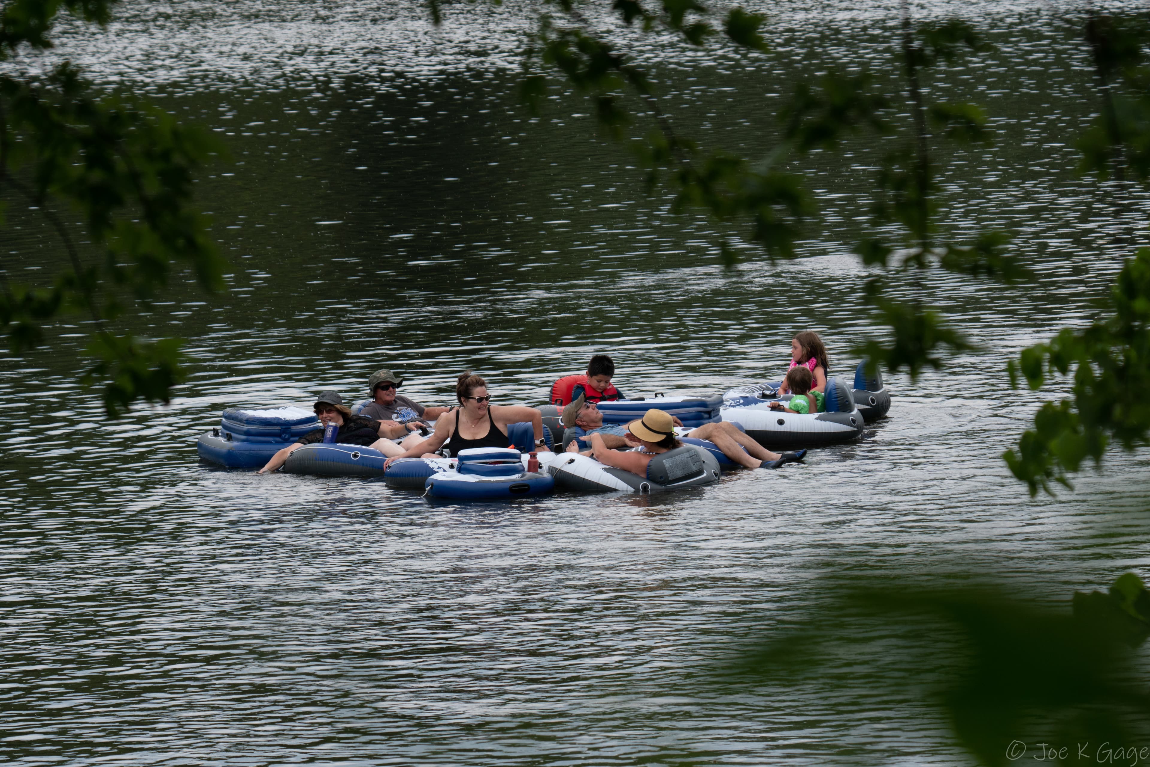 Tube rafting after a Bukit Lawang jungle trek